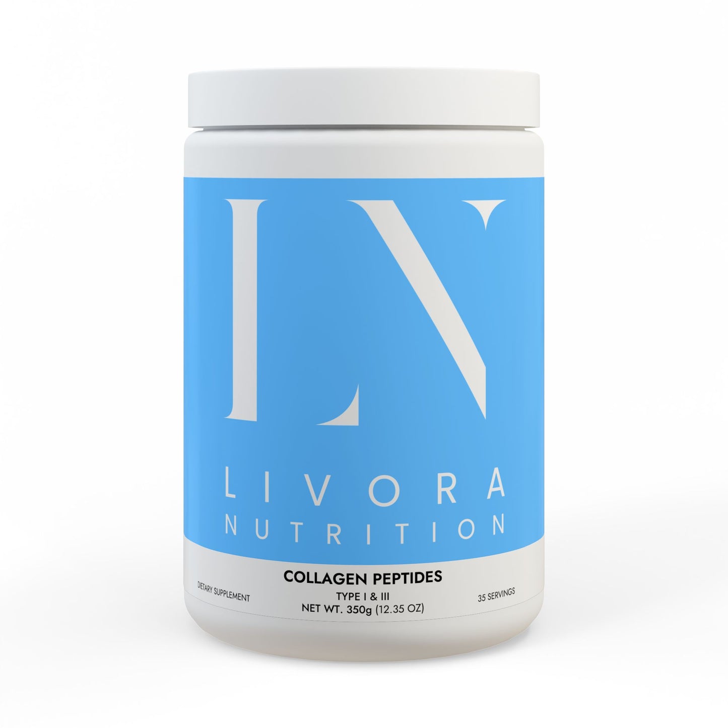 Collagen Peptides Type I & III Supplement (350g, 12.3oz)