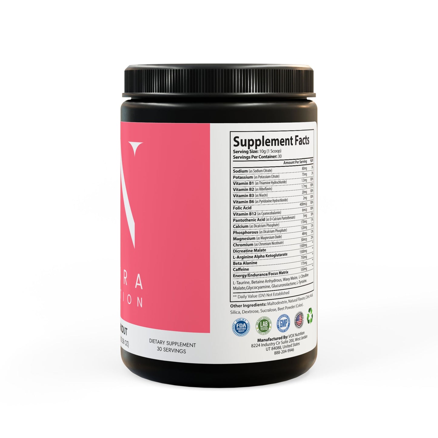Pre-Workout Supplement, Watermelon (300g, 10.58oz)
