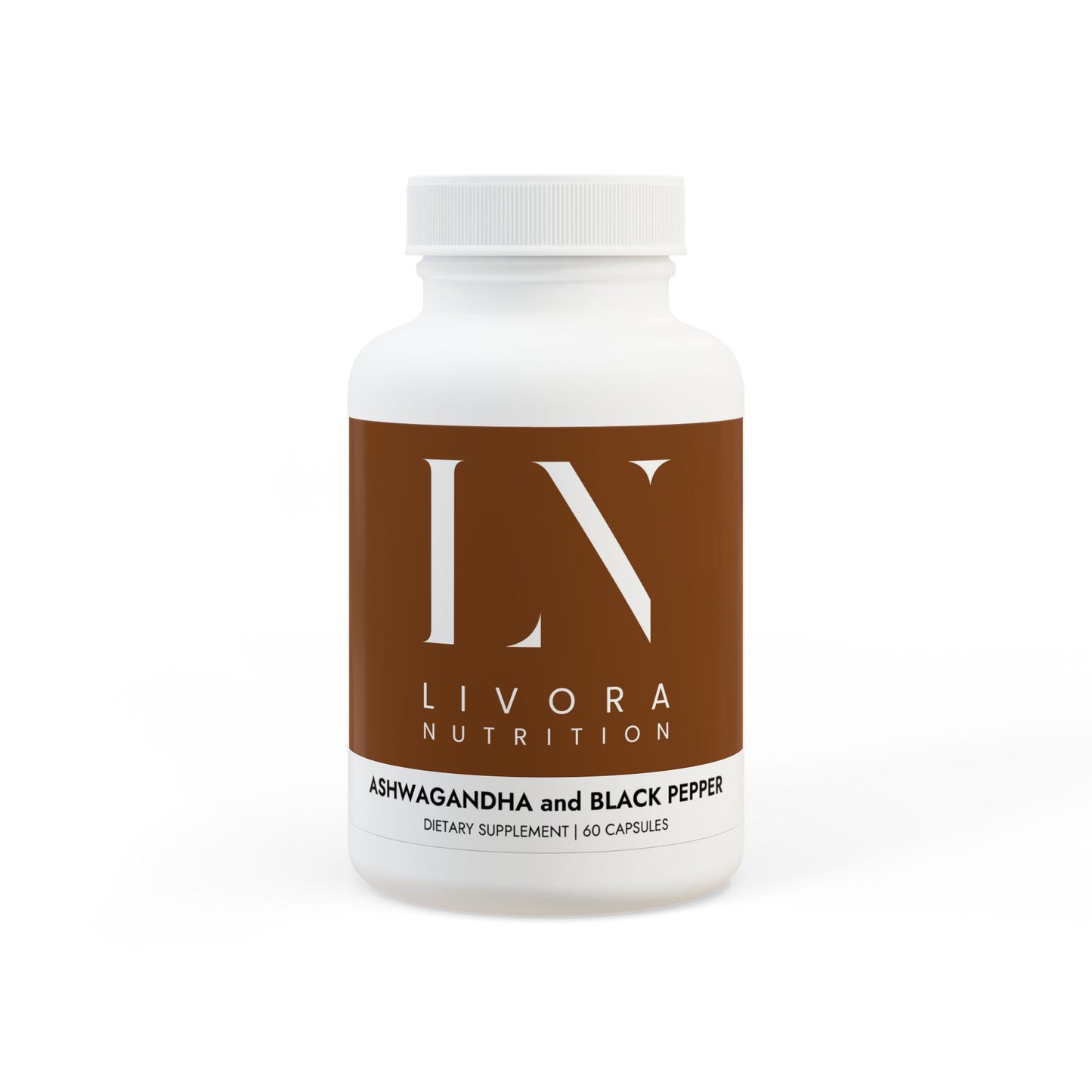 Ashwagandha + Black Pepper Supplement (60 capsules)
